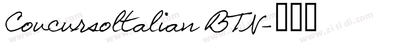 Coucursoltalian BTN字体转换